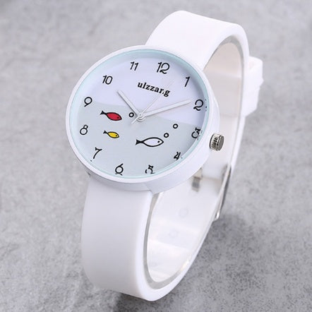 Wristwatch Fish Dial Cartoon Kids