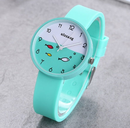 Wristwatch Fish Dial Cartoon Kids