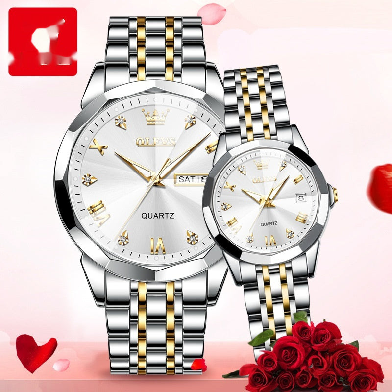 OLEVS - Couple Watch Set