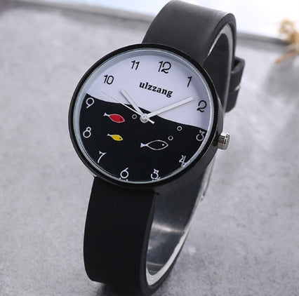 Wristwatch Fish Dial Cartoon Kids