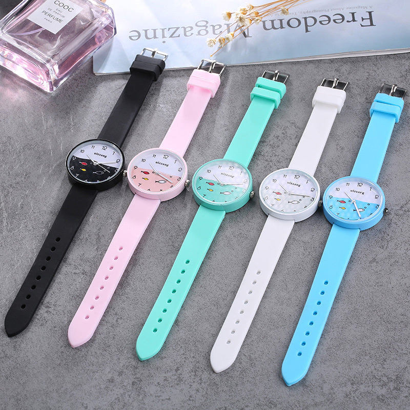 Wristwatch Fish Dial Cartoon Kids