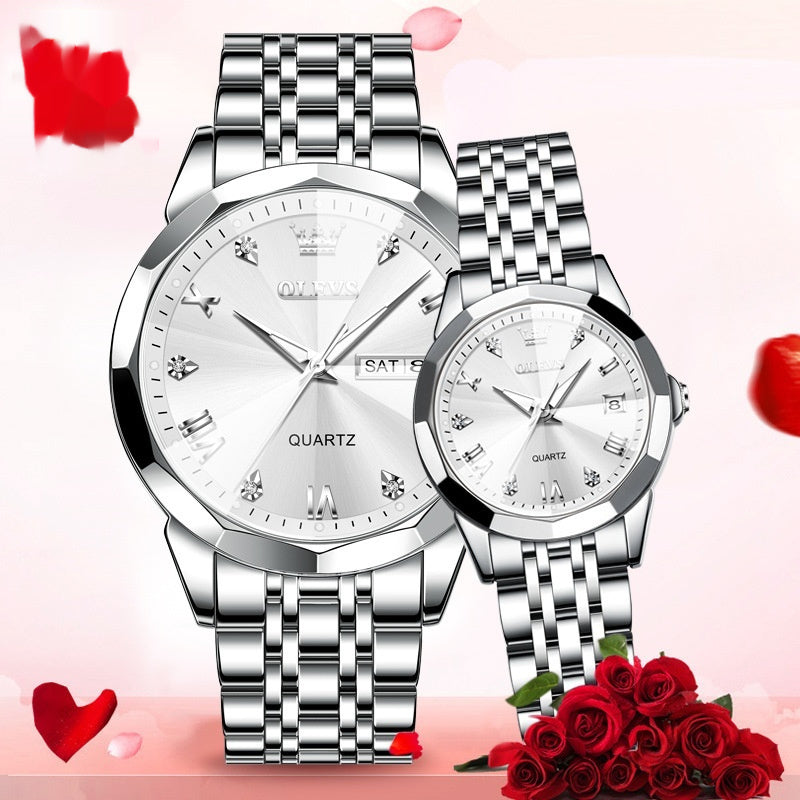 OLEVS - Couple Watch Set