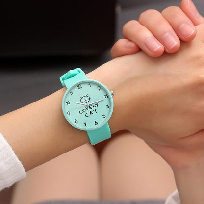 Cute Lovely Cat Watch for Kids