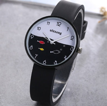 Wristwatch Fish Dial Cartoon Kids